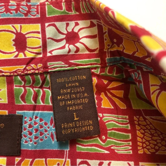 Tori Richard Honolulu Short Sleeve Button Front Shirt Large - Picture 6 of 9